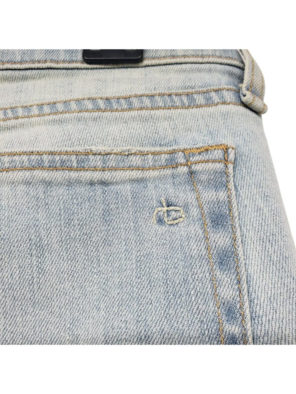 Rag & Bone Dre Capri Jeans 26 Norton Light Wash Blue Raw Cut Step Hem - Picture 9 of 14
